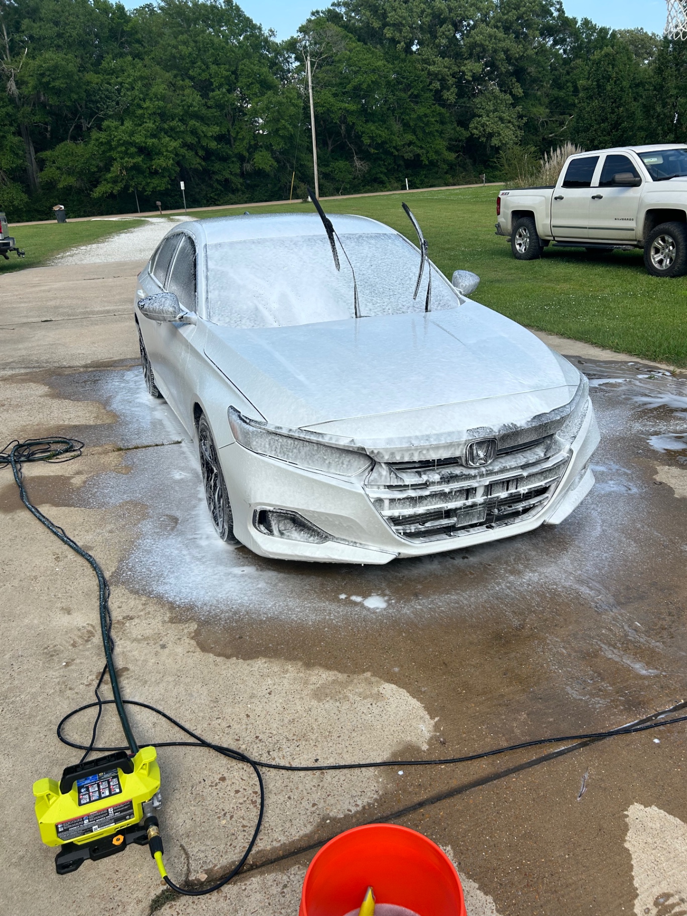 Foam bath wash
