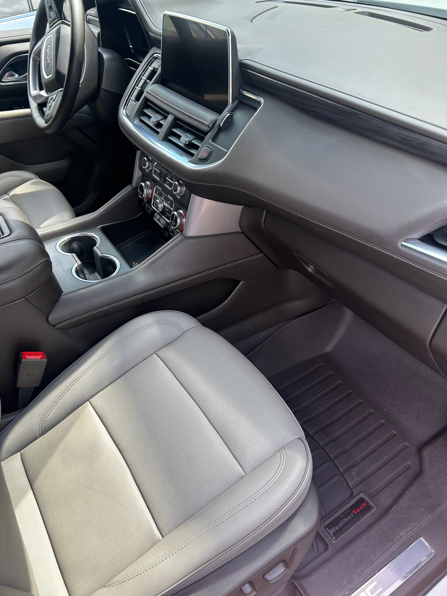 Front passenger floor after interior detailing