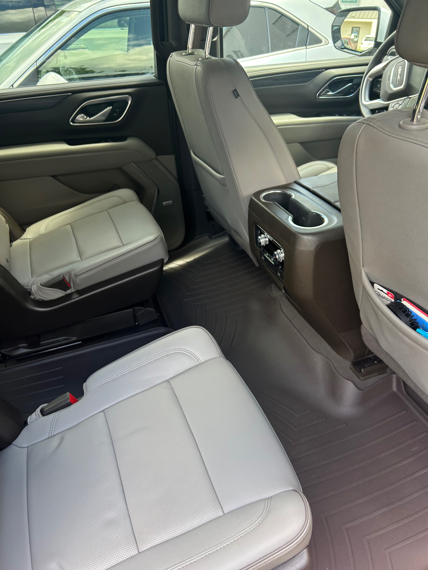 SUV rear floor after interior detailing