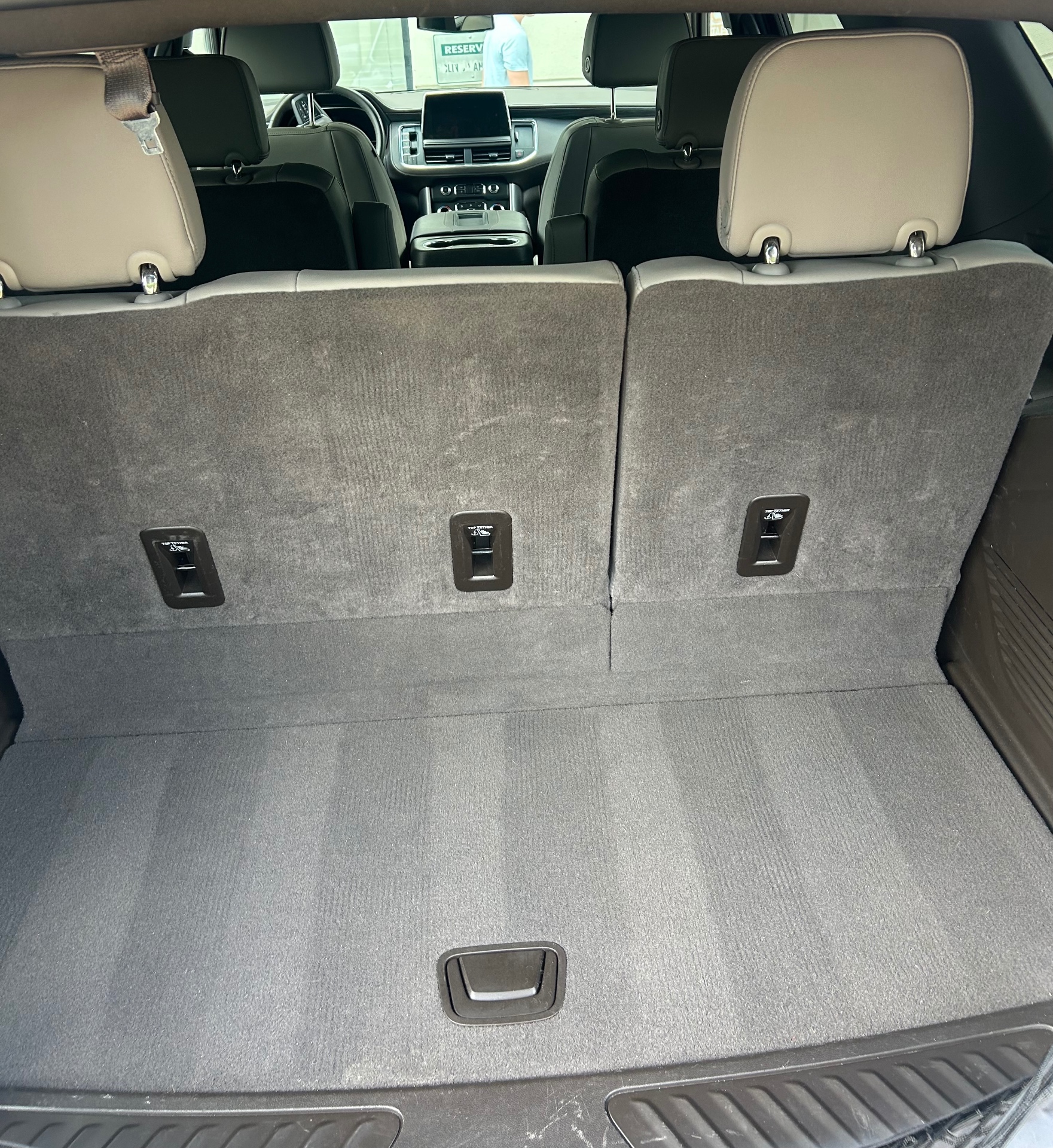 SUV trunk after interior detailing