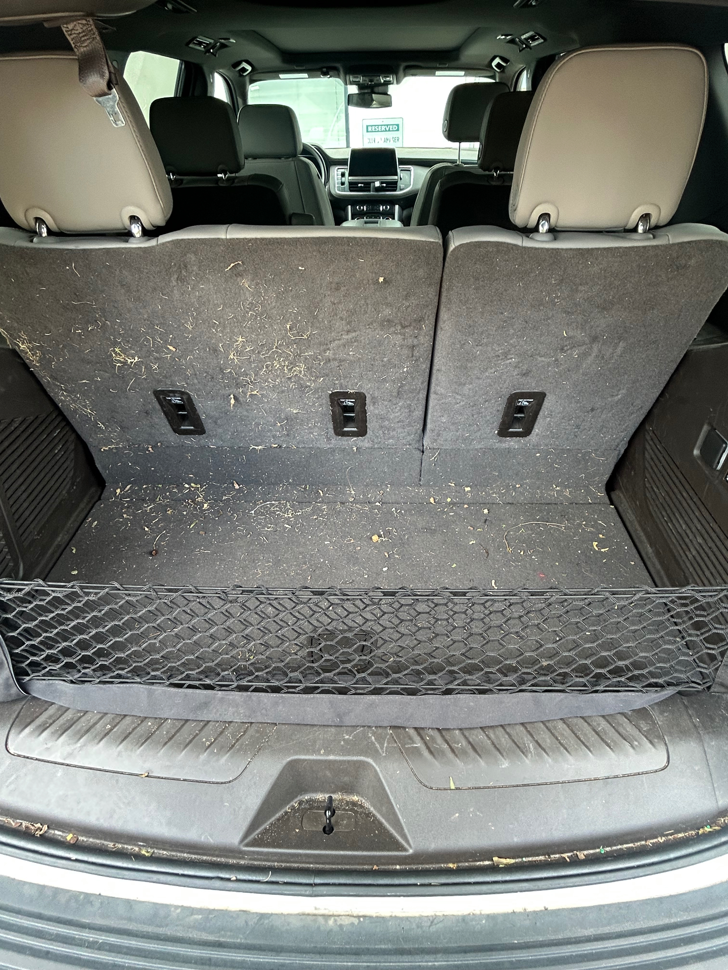 SUV trunk before interior detailing